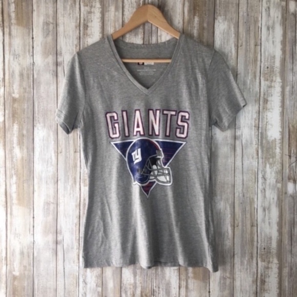 NFL Tops - NFL New York Giants Grey Helmut Tee